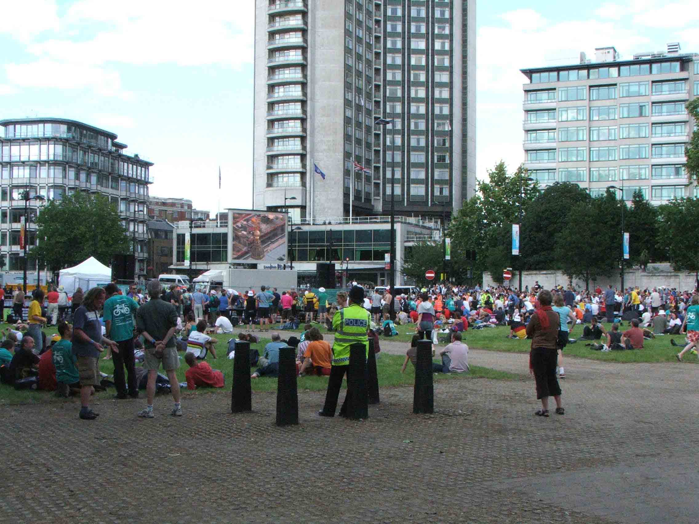 Our reserved viewing area